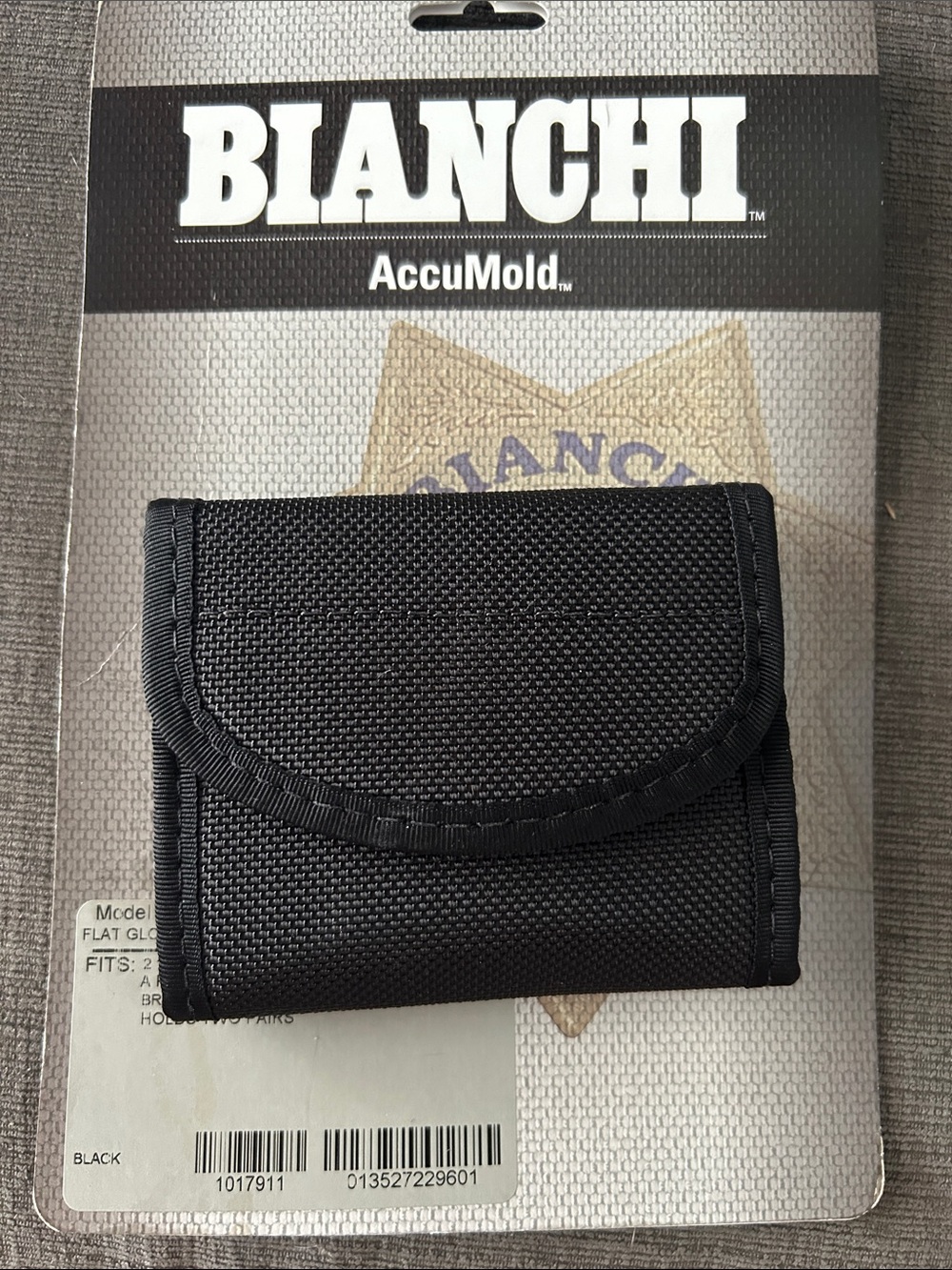 Bianchi AccuMold Black Nylon Glove Pouch